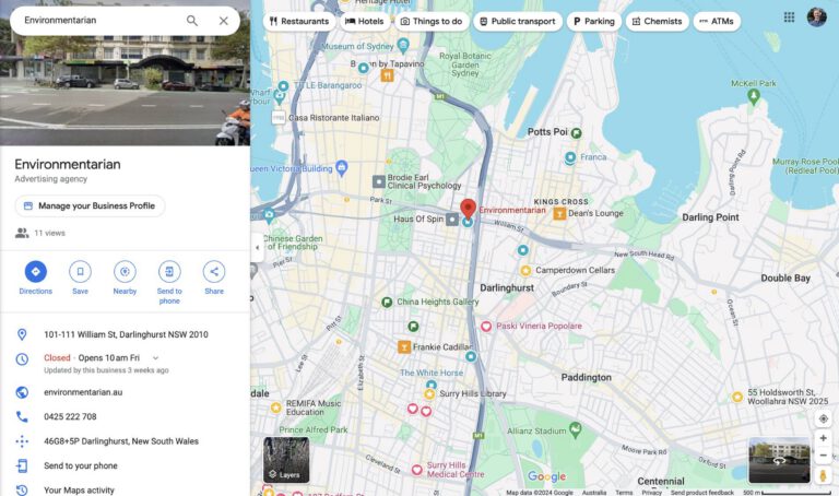 Find us on Google Maps Business Listing
