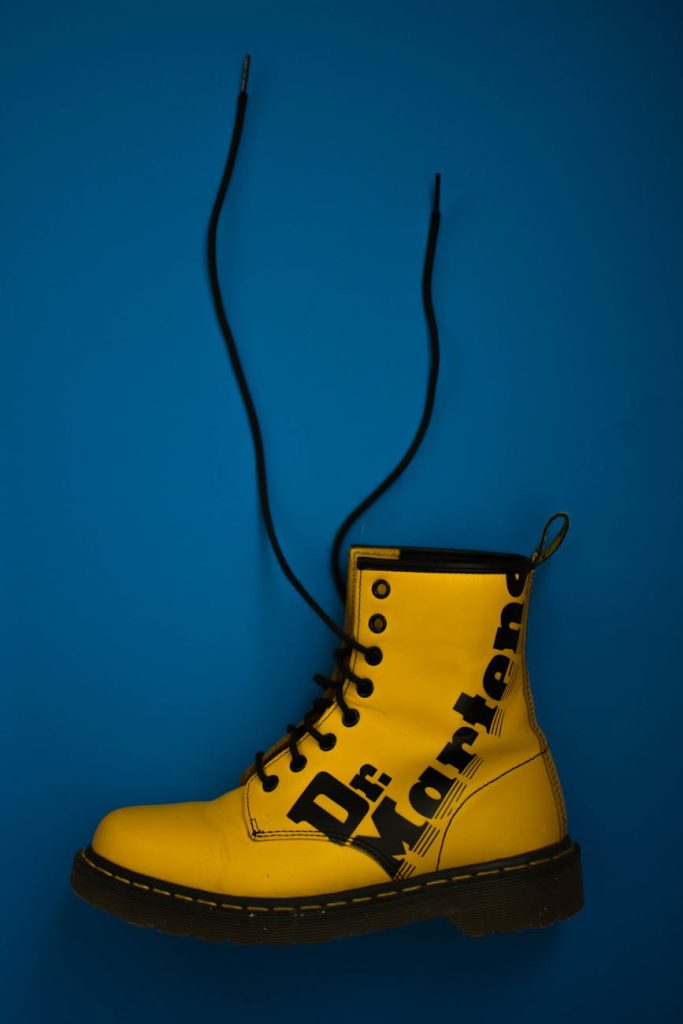unpaired yellow dr martens lace up boot
Step 2: Create a Business Plan