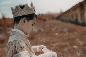 boy wearing a prince costume - Content is king