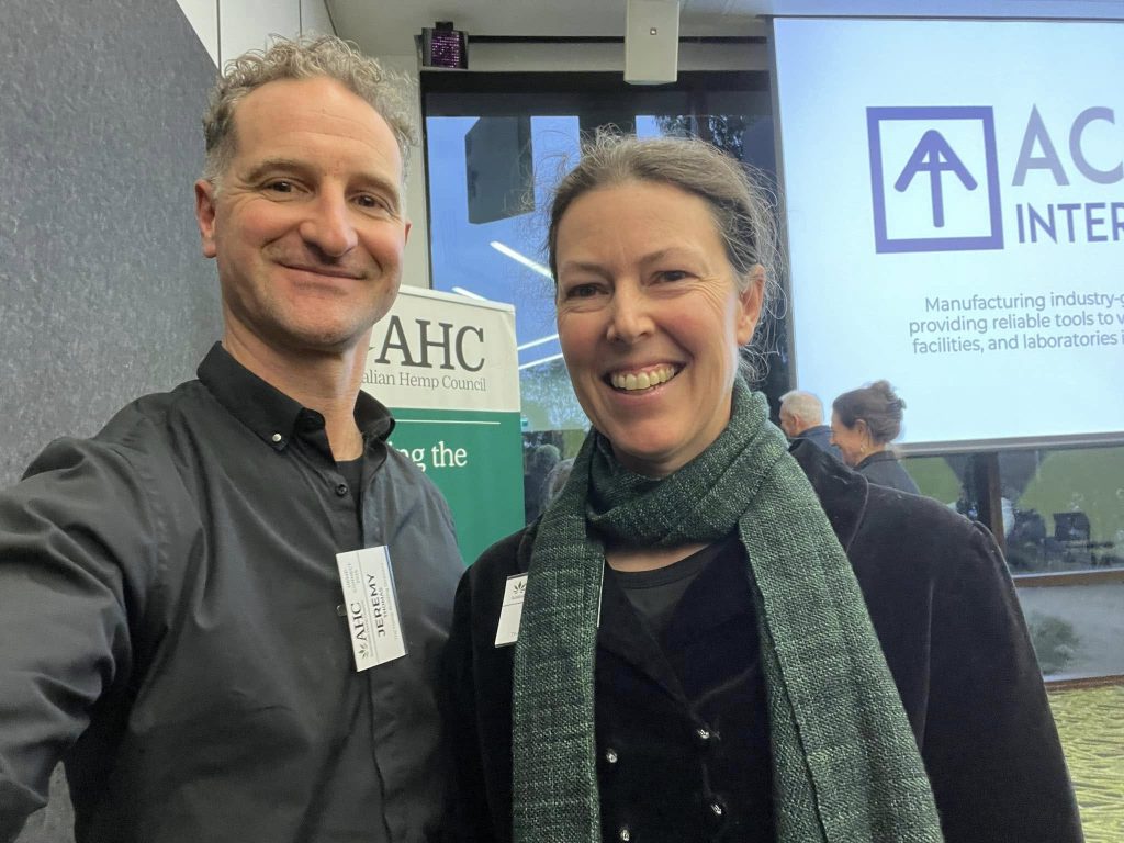 Jeremy Thomas and Kirstie Wullf at hemp Connect 2025