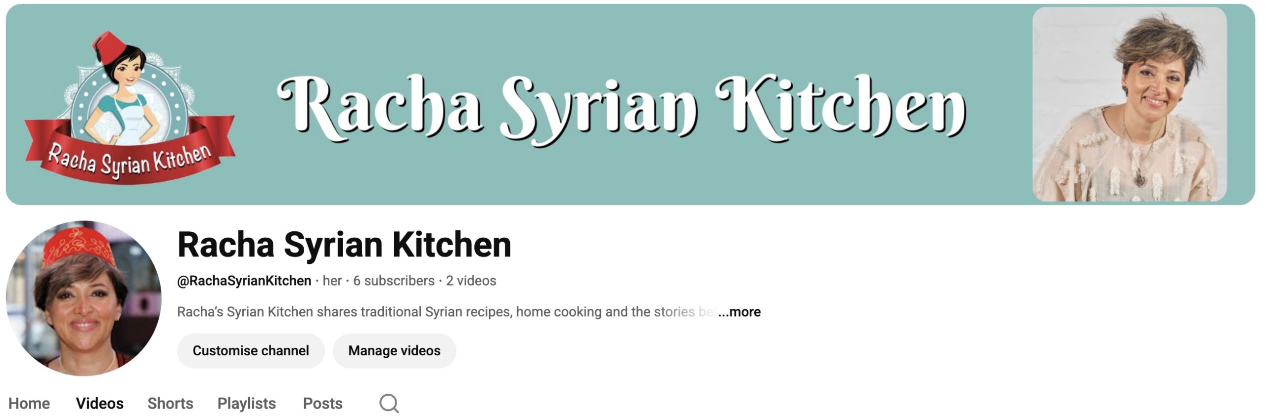 Launching a YouTube Channel for Racha Syrian Kitchen