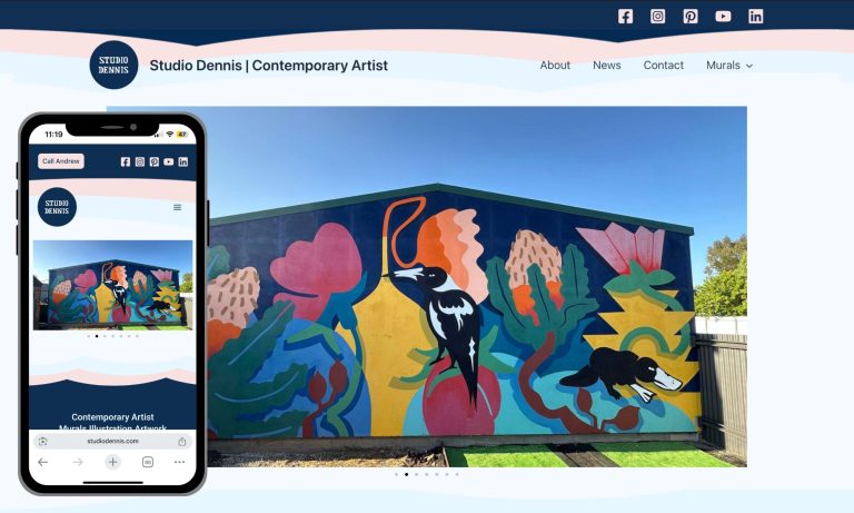 Studio Dennis – Branded Creative Service Website Build