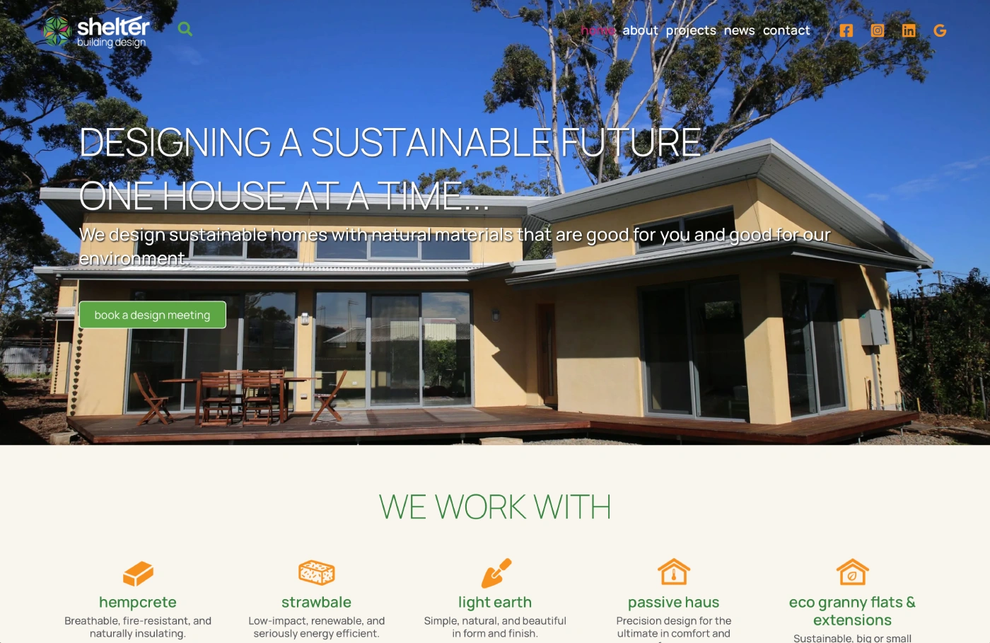 Shelter Building Design: Brand Evolution & Website Rebuild